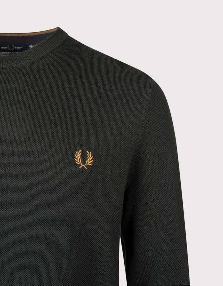 Regular Fit Piqué Stitch Jumper