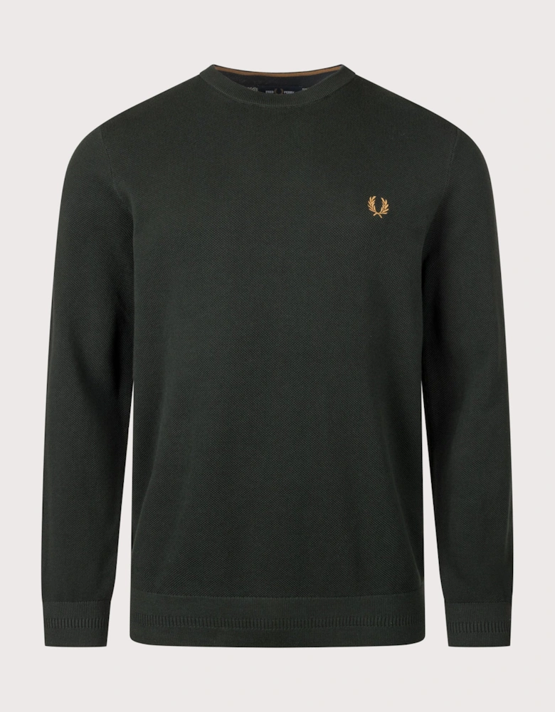 Regular Fit Piqué Stitch Jumper