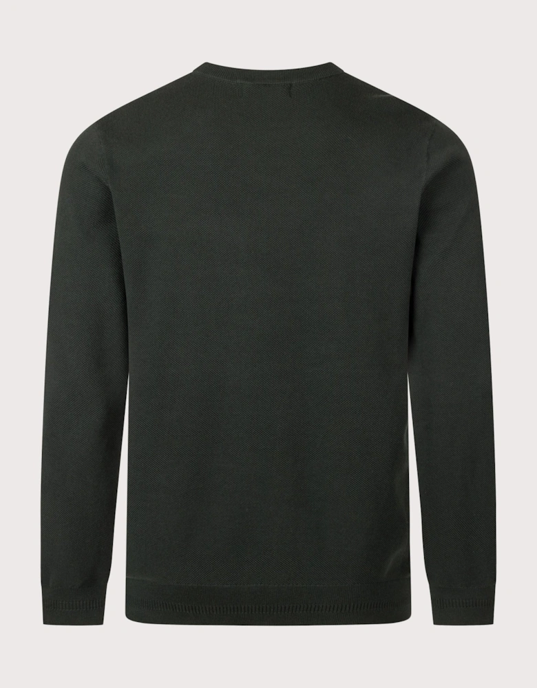 Regular Fit Piqué Stitch Jumper