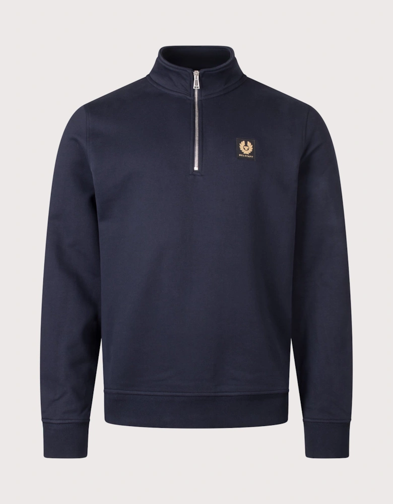 Regular Fit Belstaff Quarter Zip Sweatshirt