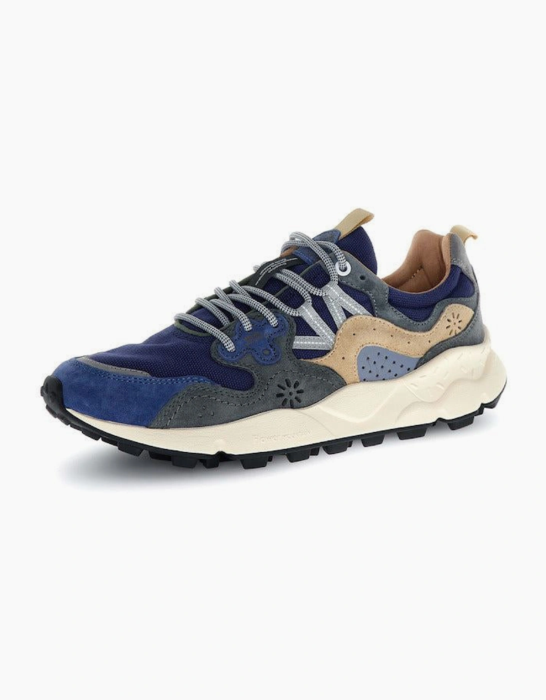 Flower Mountain Men's Blue Yamano 3 Navy/Grey Trainers - Size 6