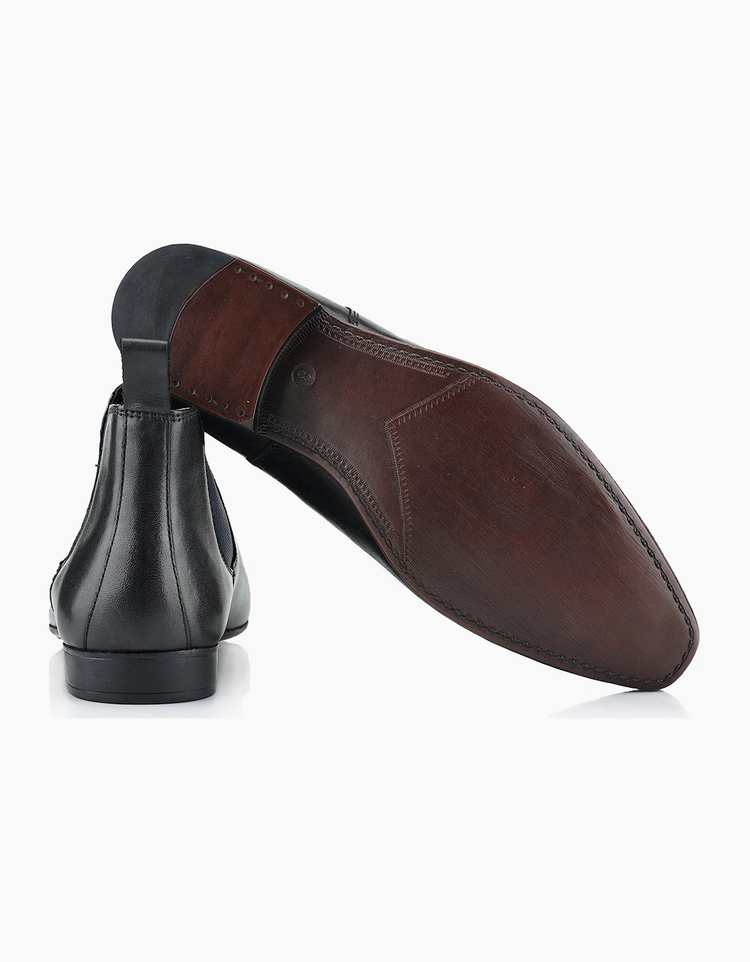 Silver Street London CARNABY Mens Chelsea Boots Black
