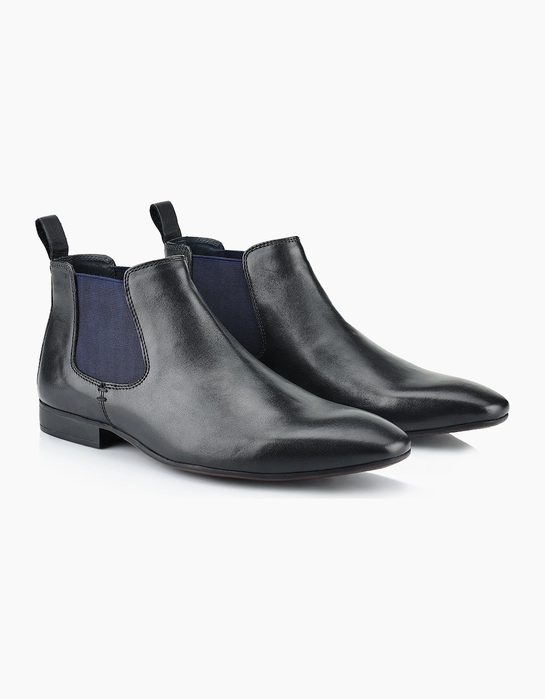Silver Street London CARNABY Mens Chelsea Boots Black
