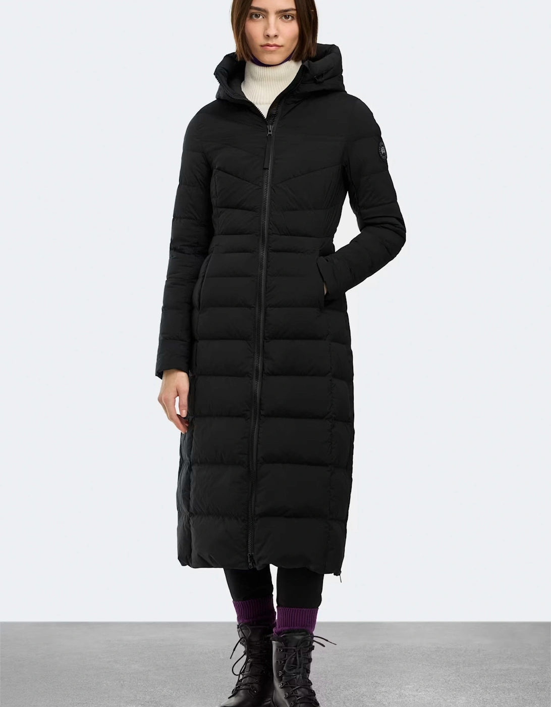 Womens Clair Long Coat Black