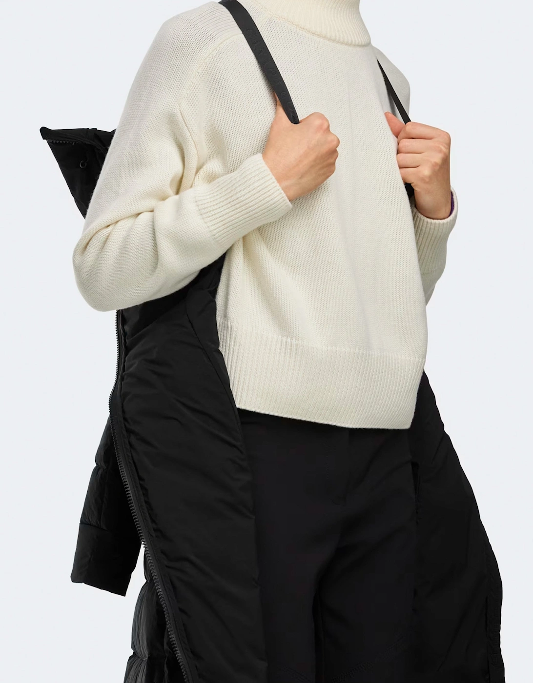 Womens Clair Long Coat Black