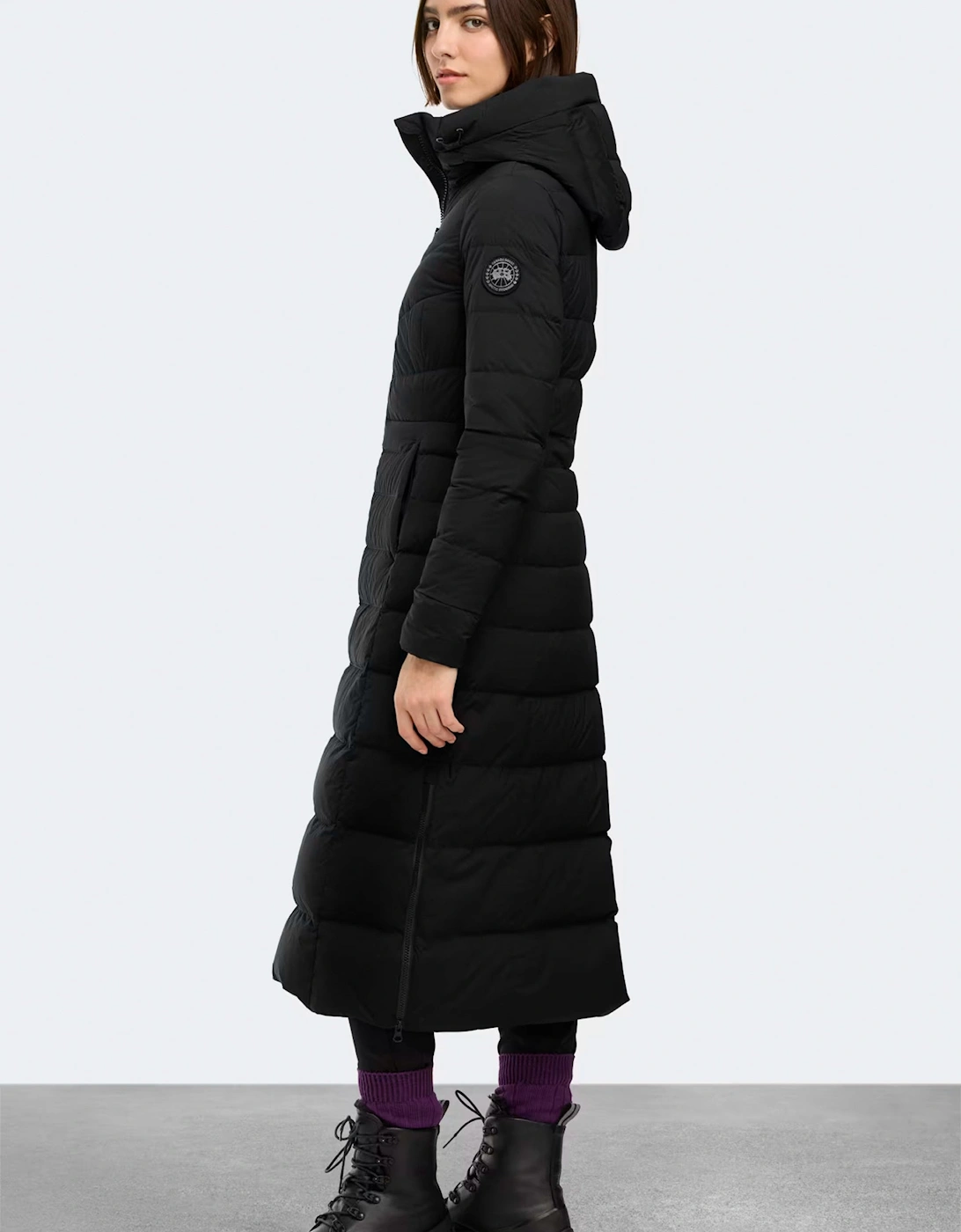 Womens Clair Long Coat Black