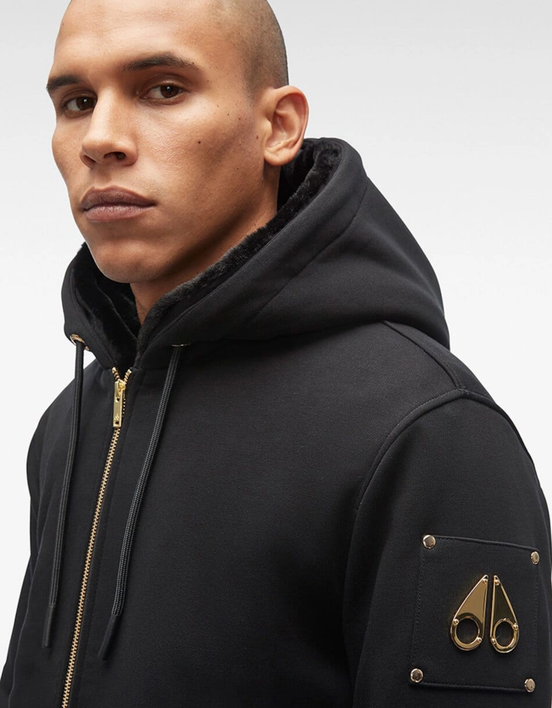 Classic Bunny Gold Hooded Black