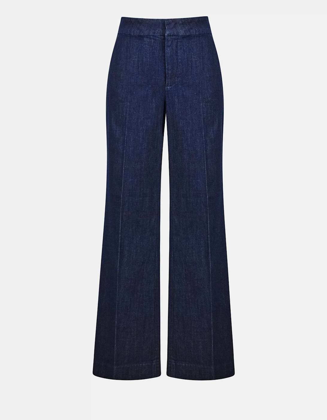 Chloe: stretch denim high rise wide leg jeans