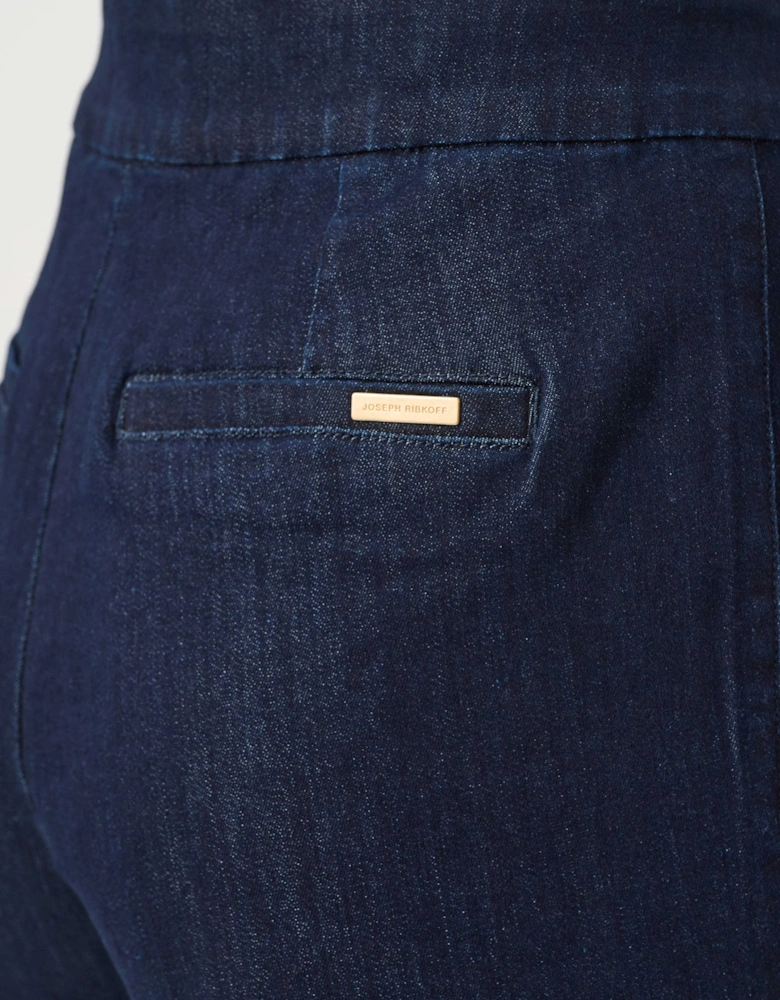 Chloe: stretch denim high rise wide leg jeans