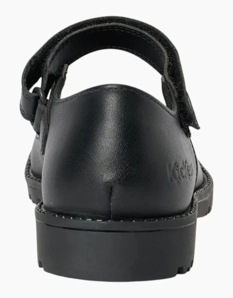 Kickers Girls School Shoes Infants Lachly Mary Jane Leather Touch Fastening UK S