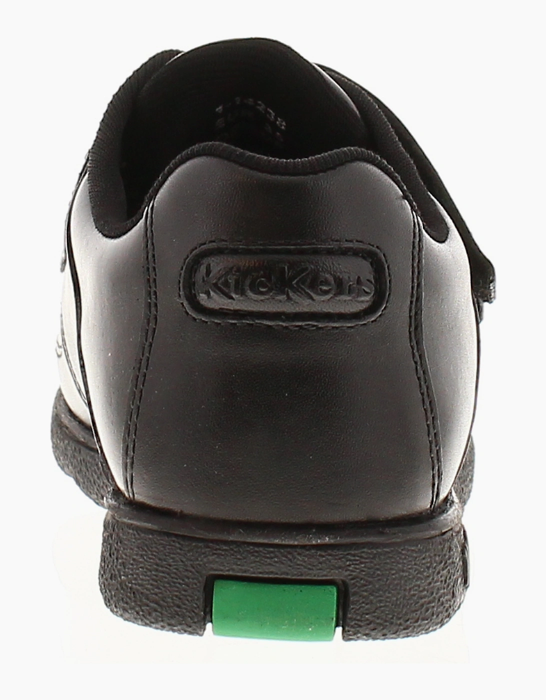 Kickers Boys School Shoes Fragma Jnr Twin Strap Leather Touch Fastening black UK