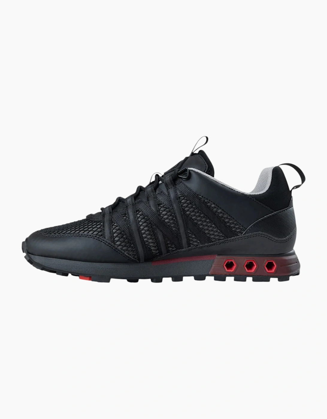 CRUYFF Mens Trainers Fearia Hex Monserrat Lace Up Black UK Size