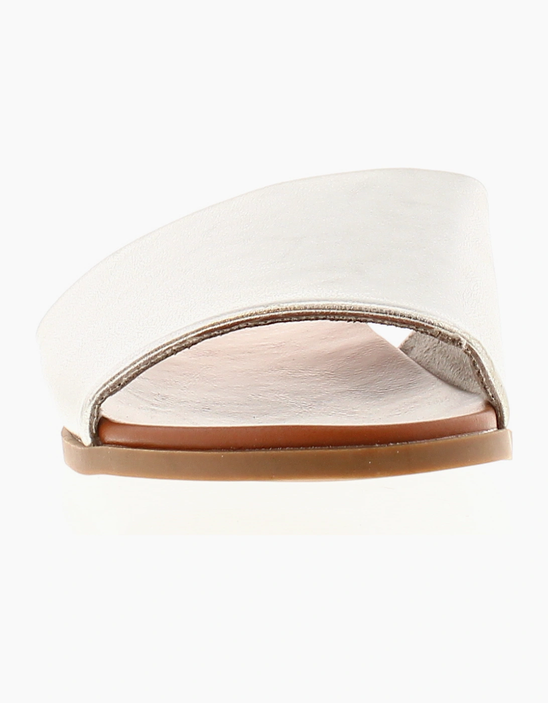 Platino Womens Flat Sandals Selene Slip On silver UK Size