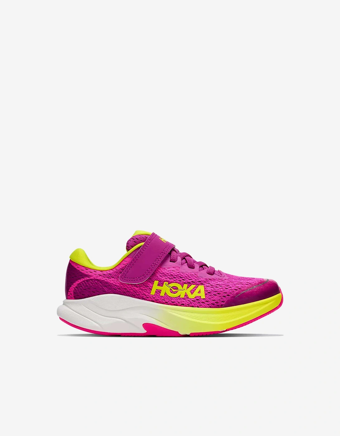 HOKA Girls Rincon 4 Trainers in Pink, 7 of 6