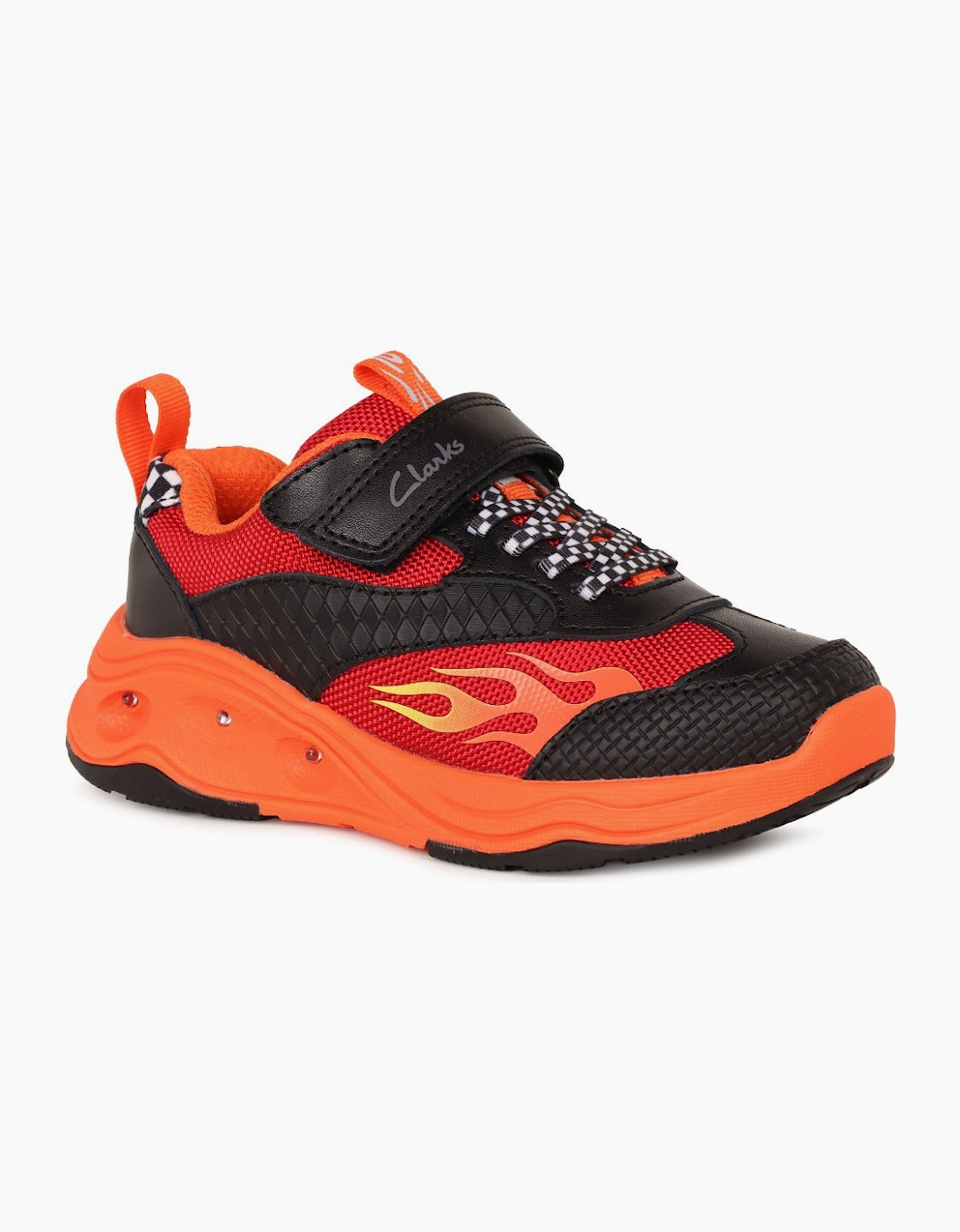 Clarks Boys Red  Gleam Go K Infant Trainers - Size 10/G (Wide) Kids