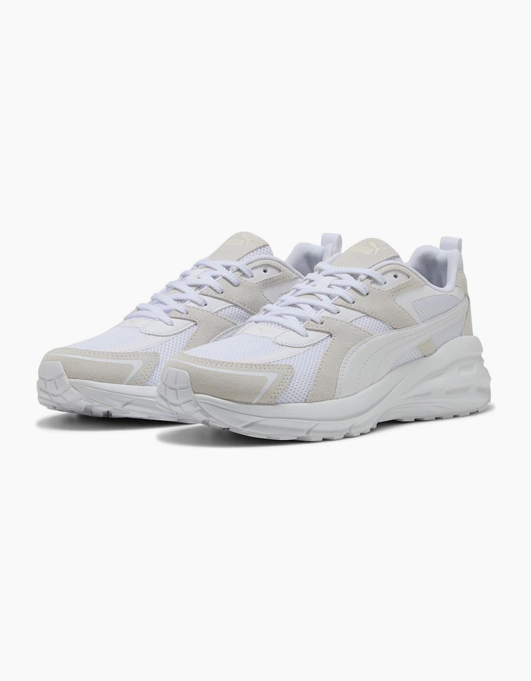Puma Men's White Hypnotic Low Top Trainers - Size: 9