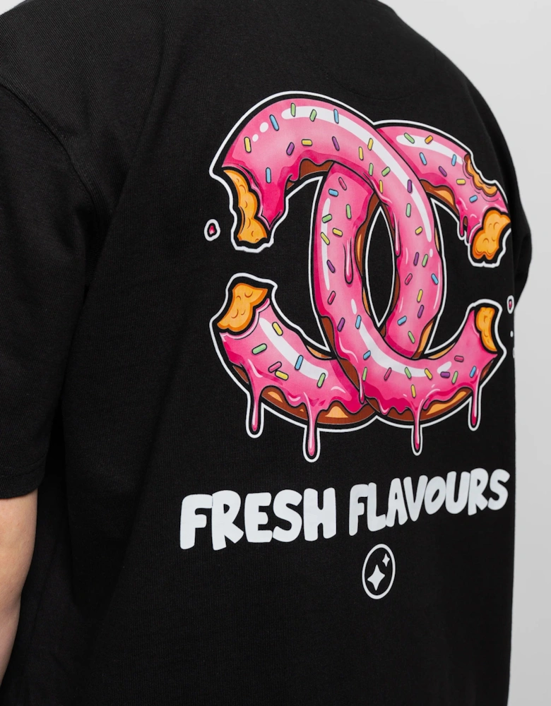 Fresh Flavours Chomp Oversized T-Shirt - Black