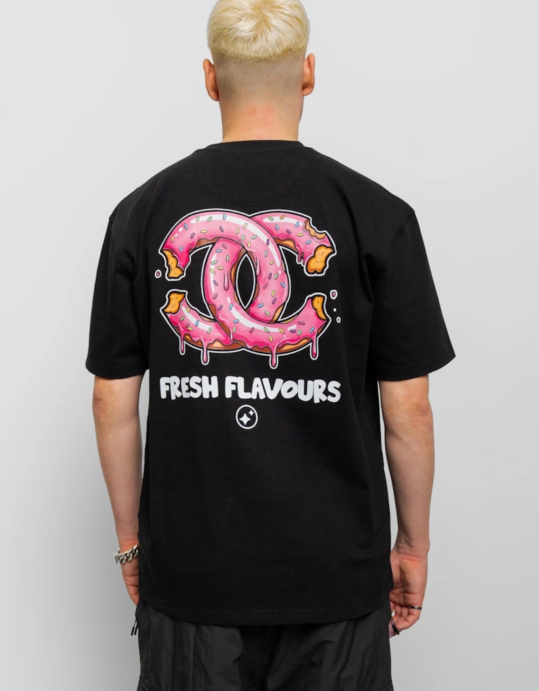 Fresh Flavours Chomp Oversized T-Shirt - Black