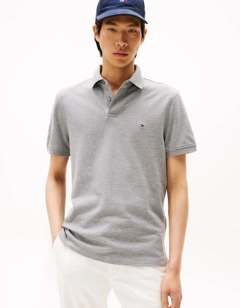 Tommy Hilfiger 1985 Regular Fit Mens Polo - Medium Grey Heather