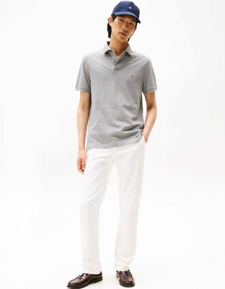 Tommy Hilfiger 1985 Regular Fit Mens Polo - Medium Grey Heather