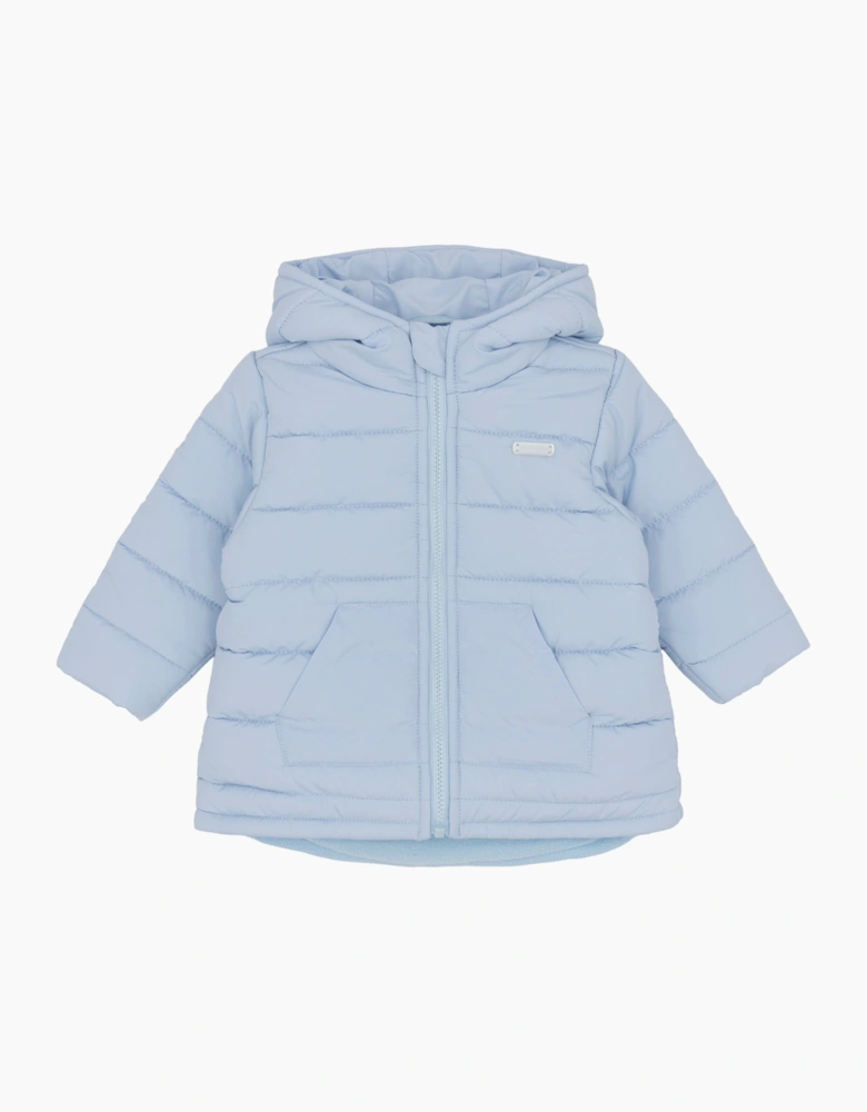 Boys Pale Blue Puffer Coat