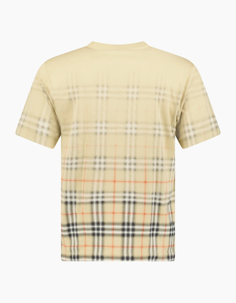 Burberry Gradient Check T-Shirt Beige