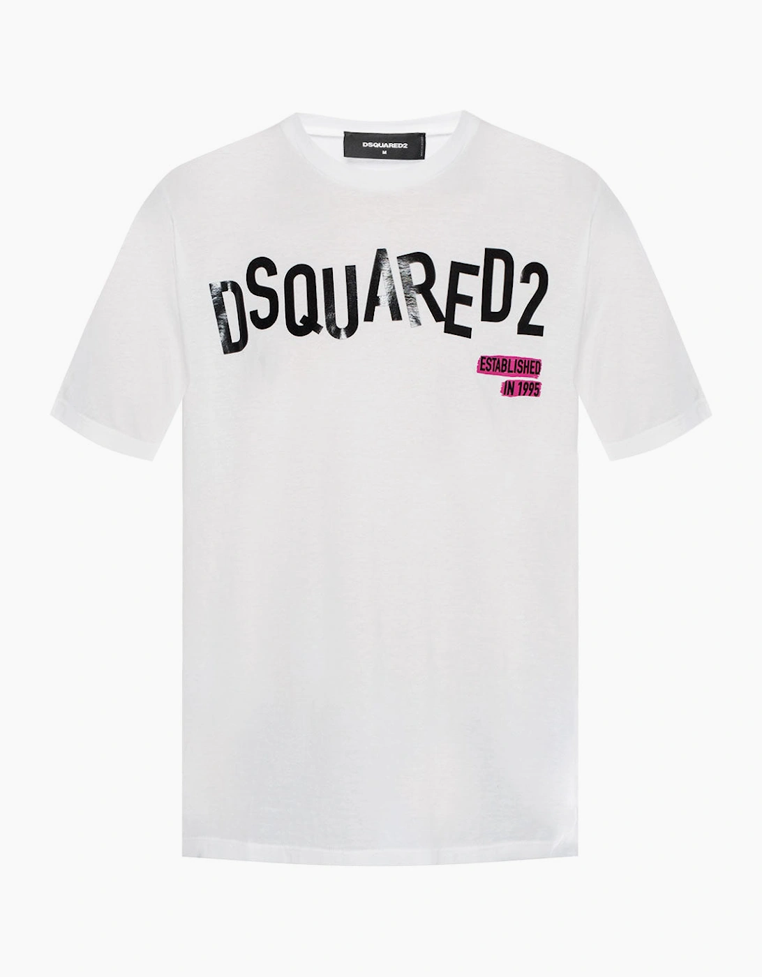 DSquared2 Logo Printed T-Shirt White