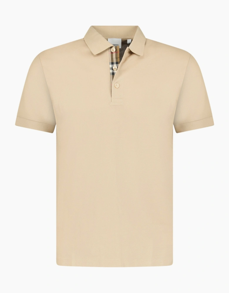 Burberry 'Hartford' Check Polo Soft Fawn