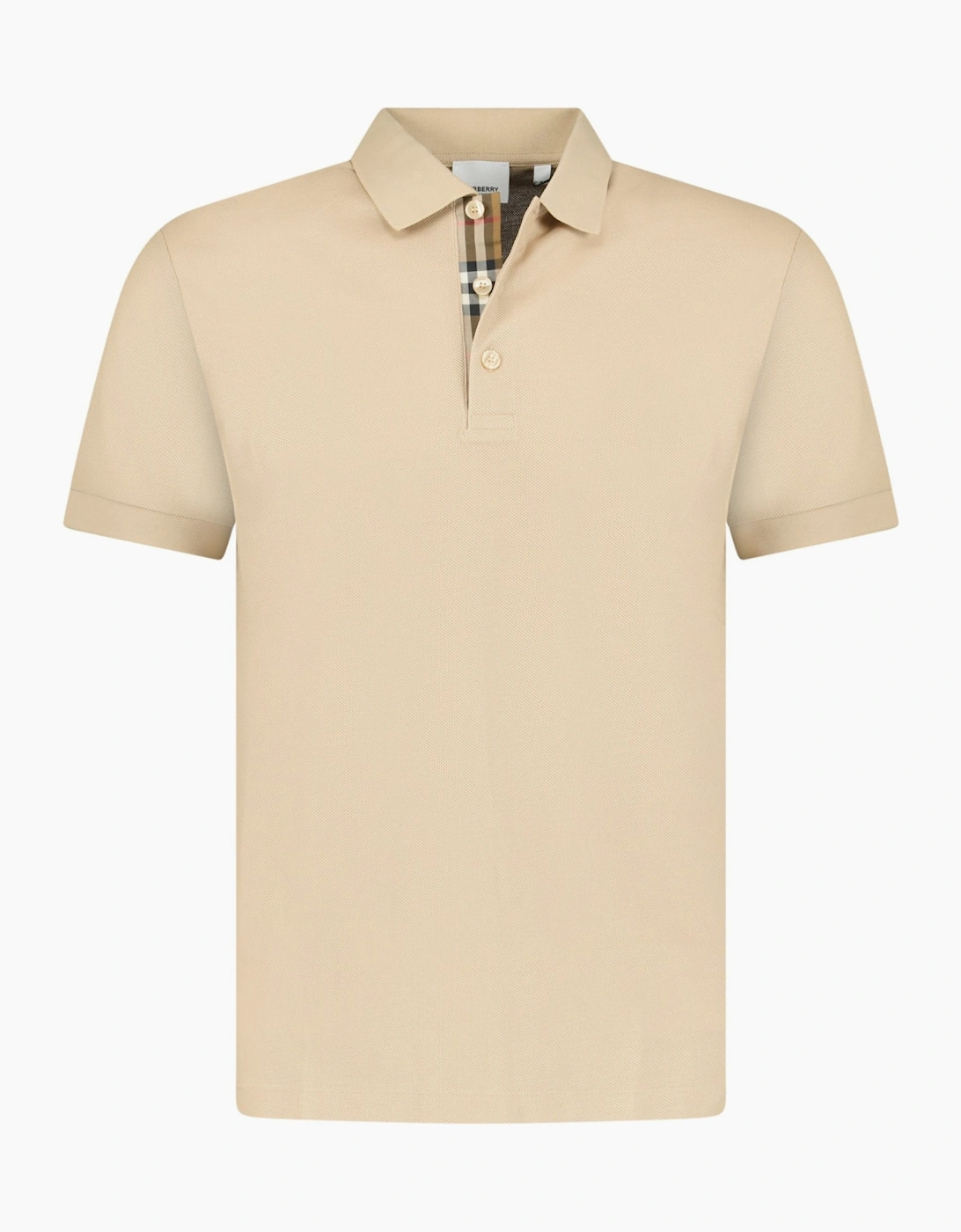Burberry 'Hartford' Check Polo Soft Fawn