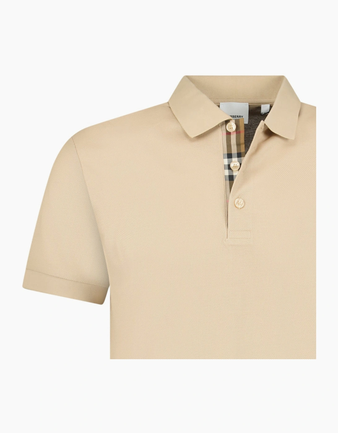Burberry 'Hartford' Check Polo Soft Fawn