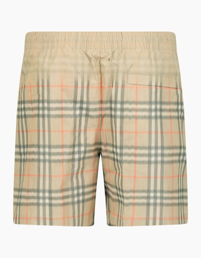 Burberry Gradient Check Swim Shorts Beige