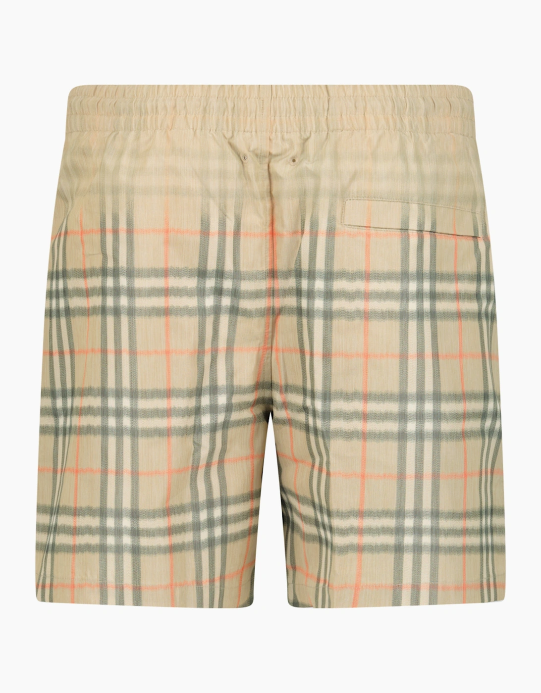 Burberry Gradient Check Swim Shorts Beige