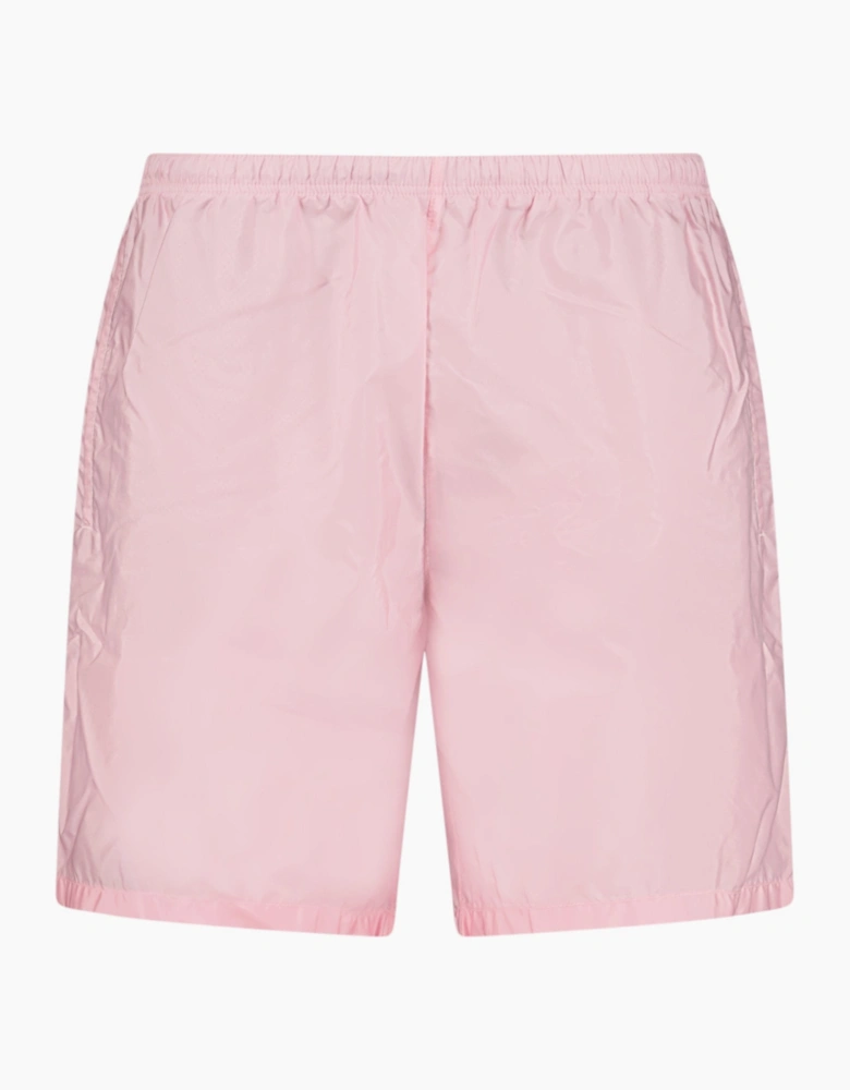 Prada Black Logo Swim Shorts Pink