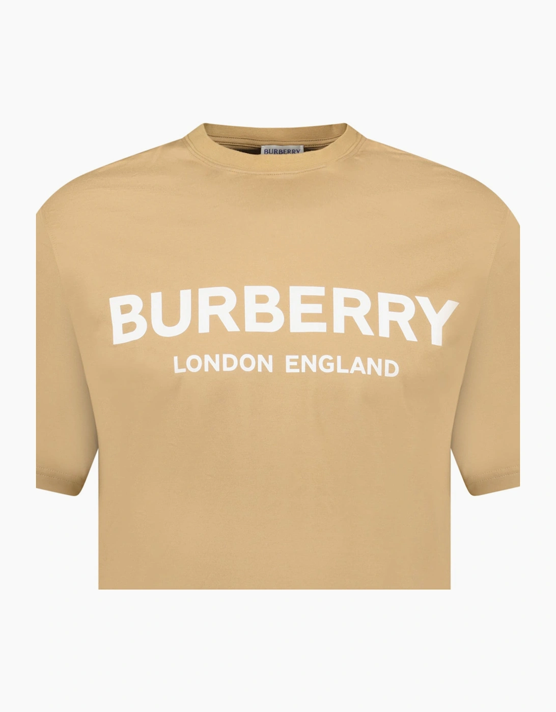 Burberry 'Ellison' Logo Print T-Shirt Beige