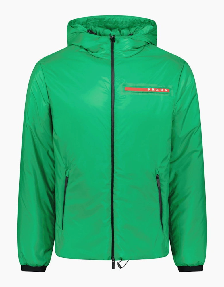 Prada Technical Nylon Padded Jacket Green