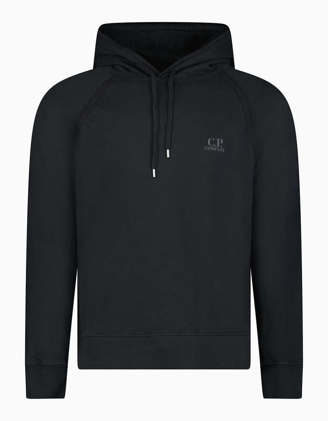 CP Company Light Fleece Print Logo Hoodie Black, 3 of 2