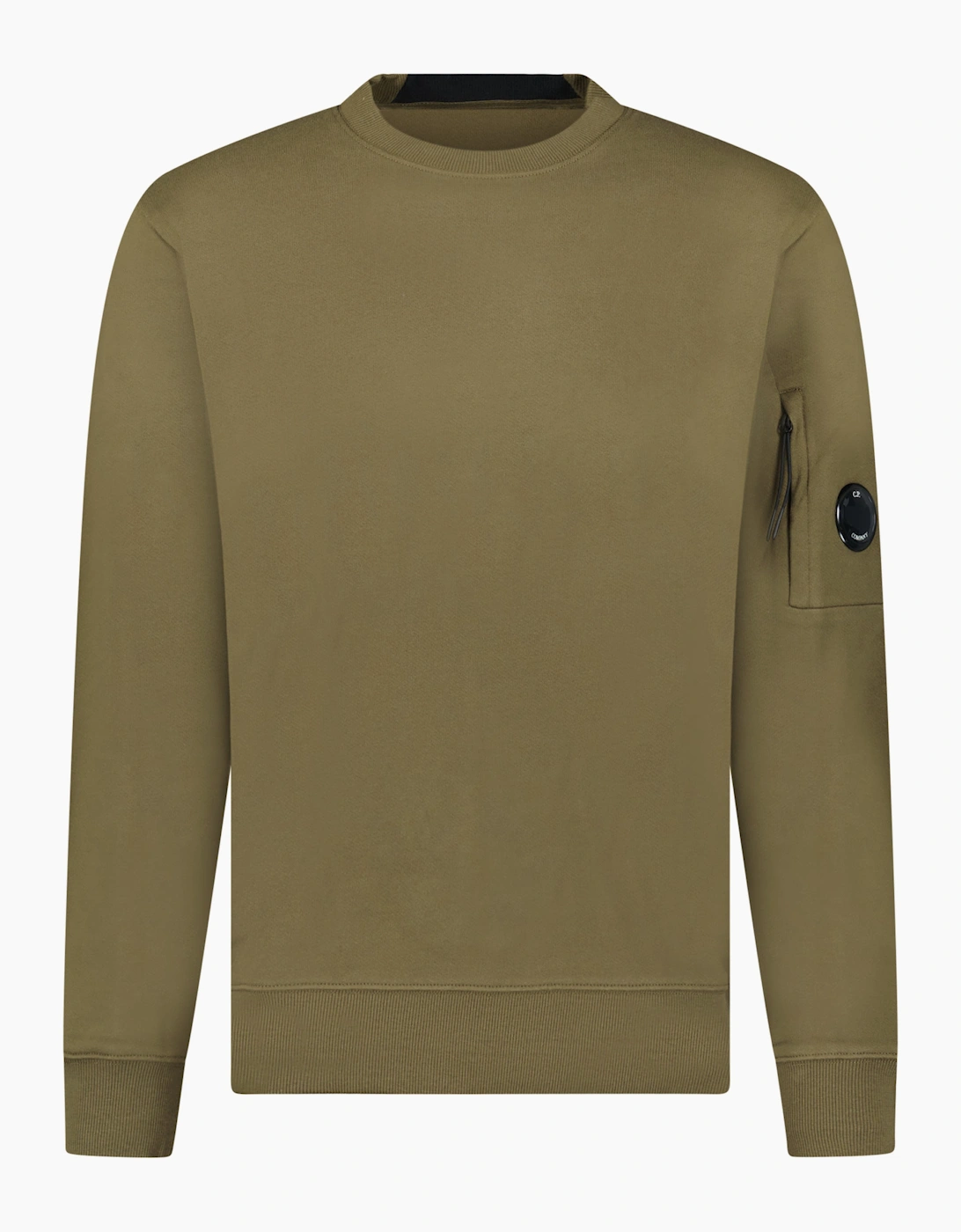 CP Company Diagonal Raised Lens Sweatshirt Khaki, 4 of 3