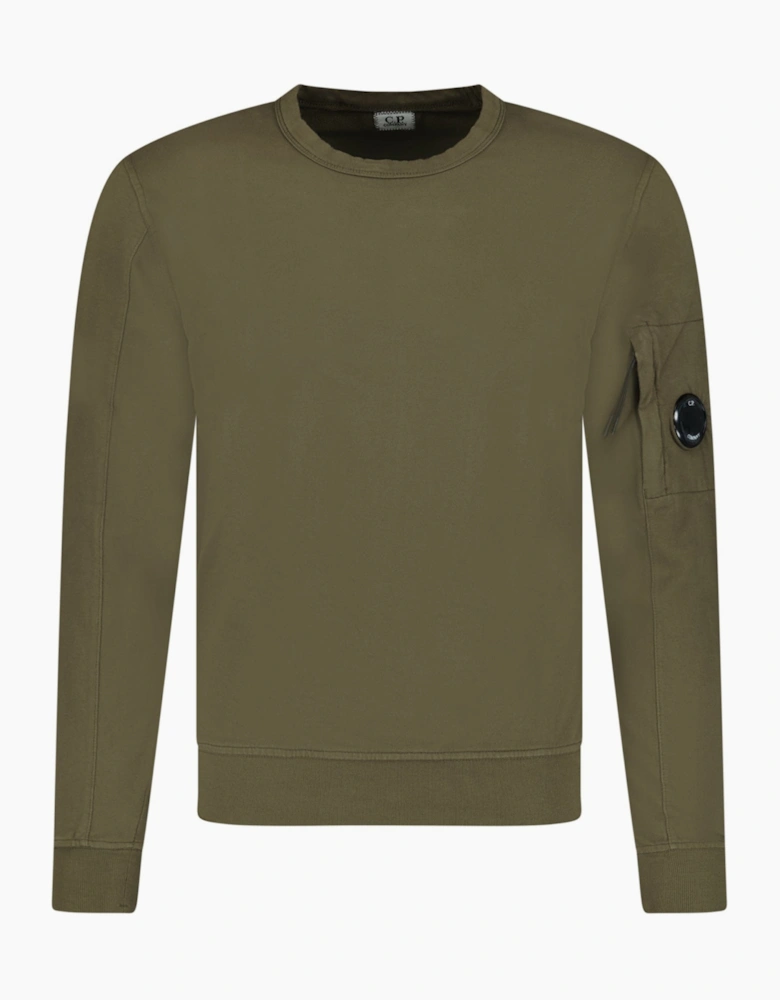 CP Company Light Fleece Lens Sweatshirt Khaki