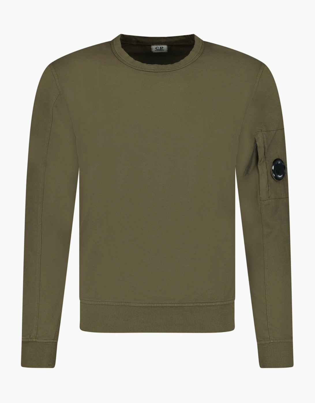 CP Company Light Fleece Lens Sweatshirt Khaki, 3 of 2