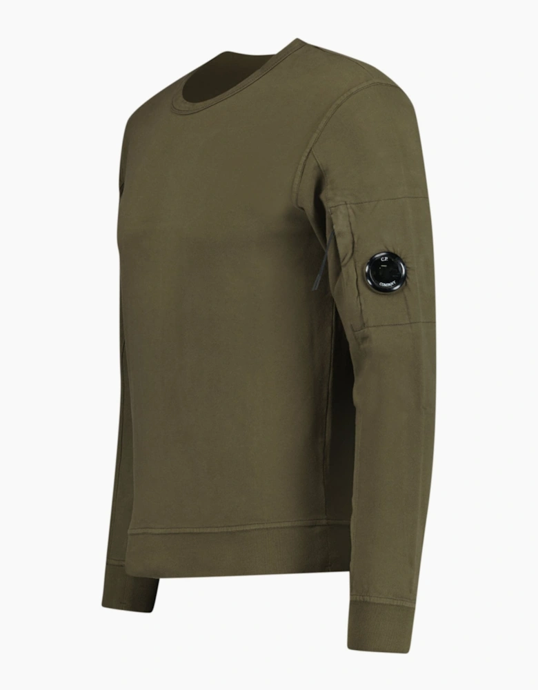 CP Company Light Fleece Lens Sweatshirt Khaki