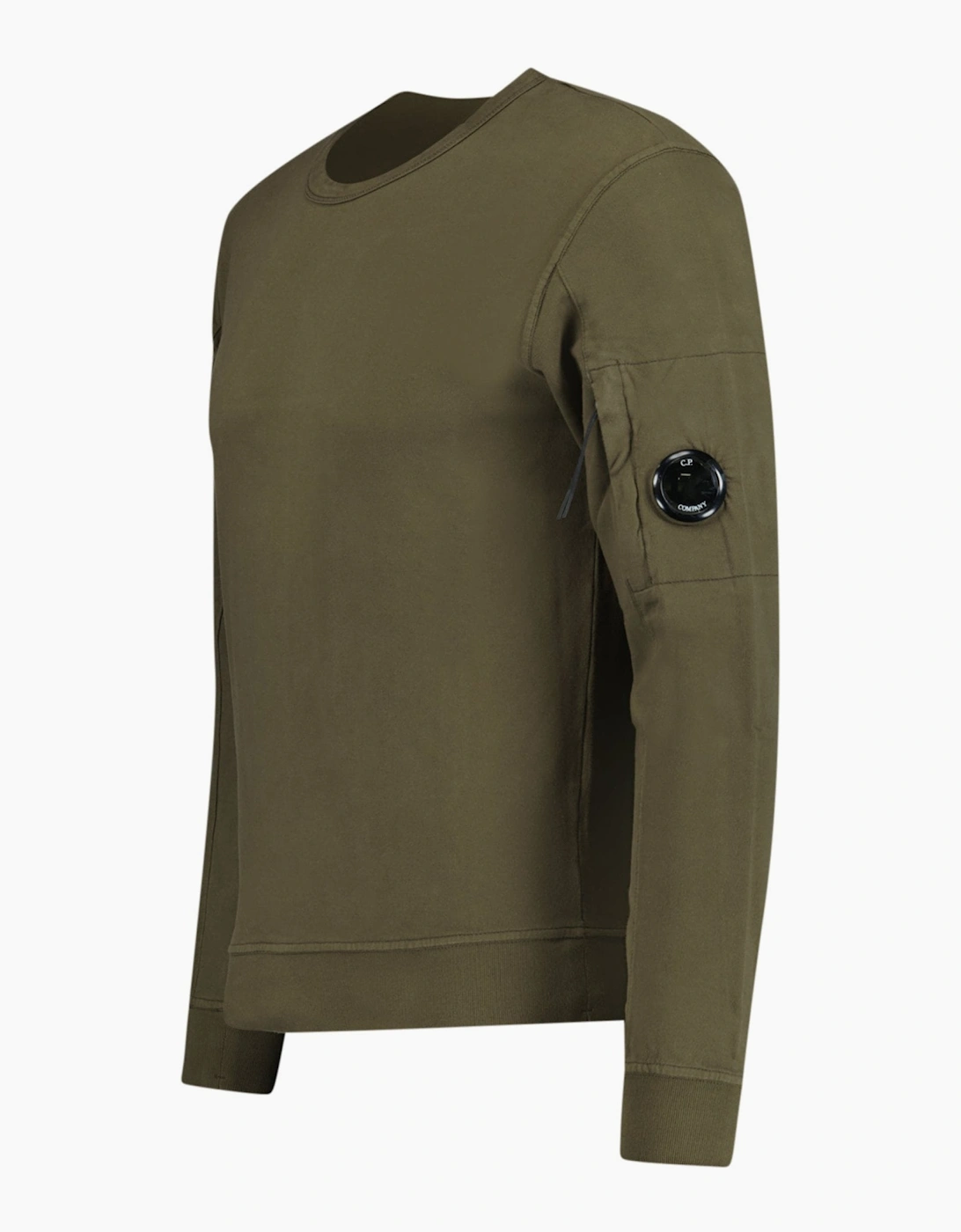 CP Company Light Fleece Lens Sweatshirt Khaki