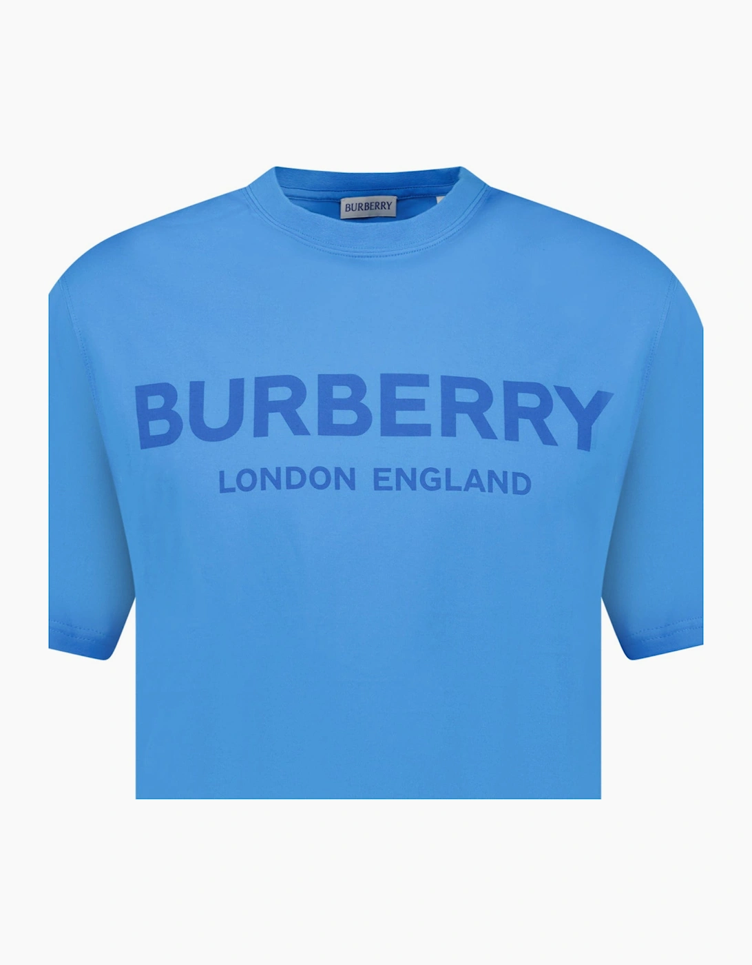 Burberry 'Ellison' Logo Print T-Shirt Blue
