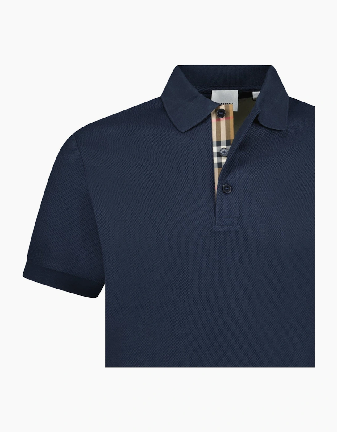 Burberry 'Hartford' Check Polo Navy