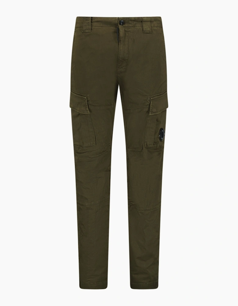 CP Company Satin Stretch Cargo Trousers Khaki
