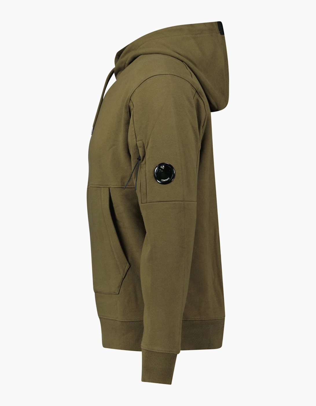 CP Company Diagonal Raised Lens Hoodie Khaki