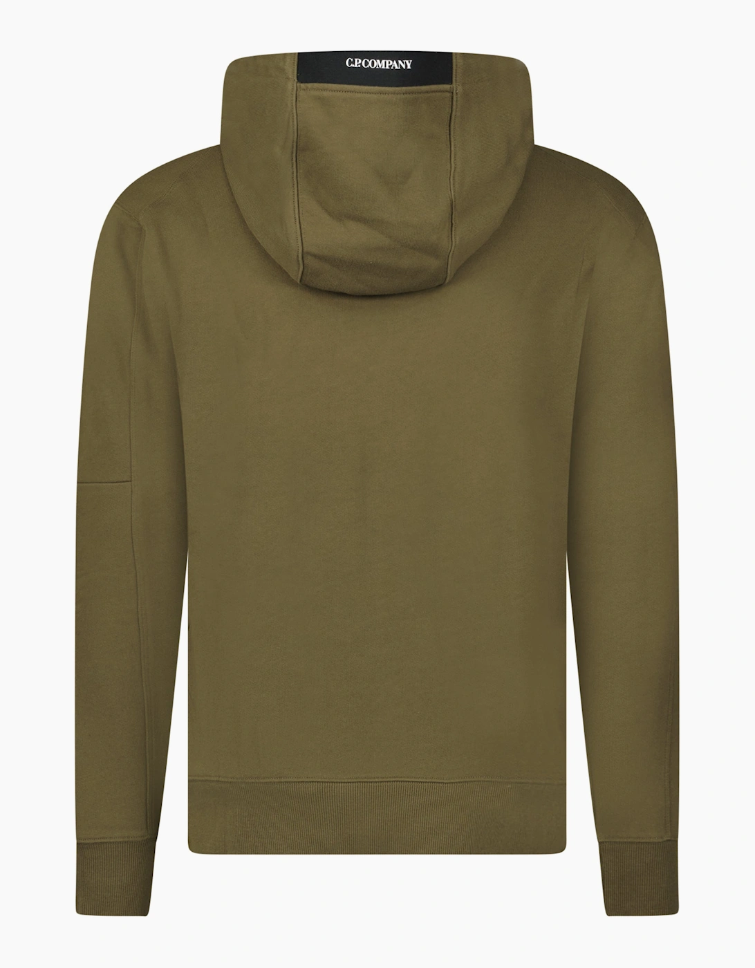 CP Company Diagonal Raised Lens Hoodie Khaki