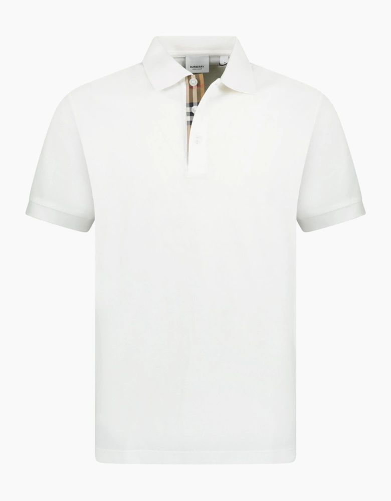 Burberry 'Hartford' Check Polo White