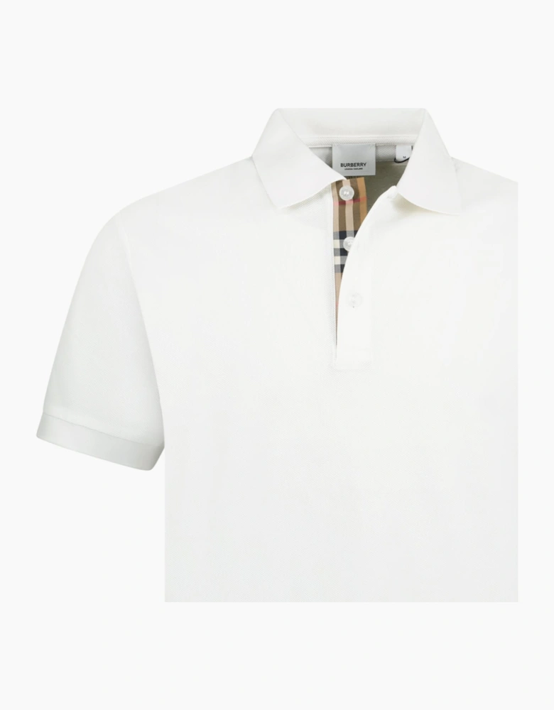 Burberry 'Hartford' Check Polo White
