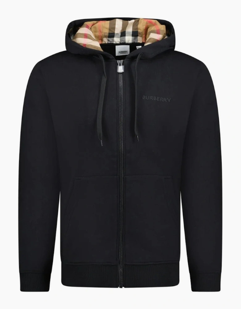 Burberry 'Hove' Check Hoodie Black