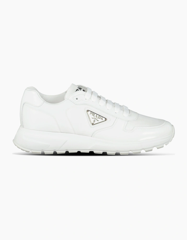 Prada Prax 01 Re-Nylon Leather Sneakers White
